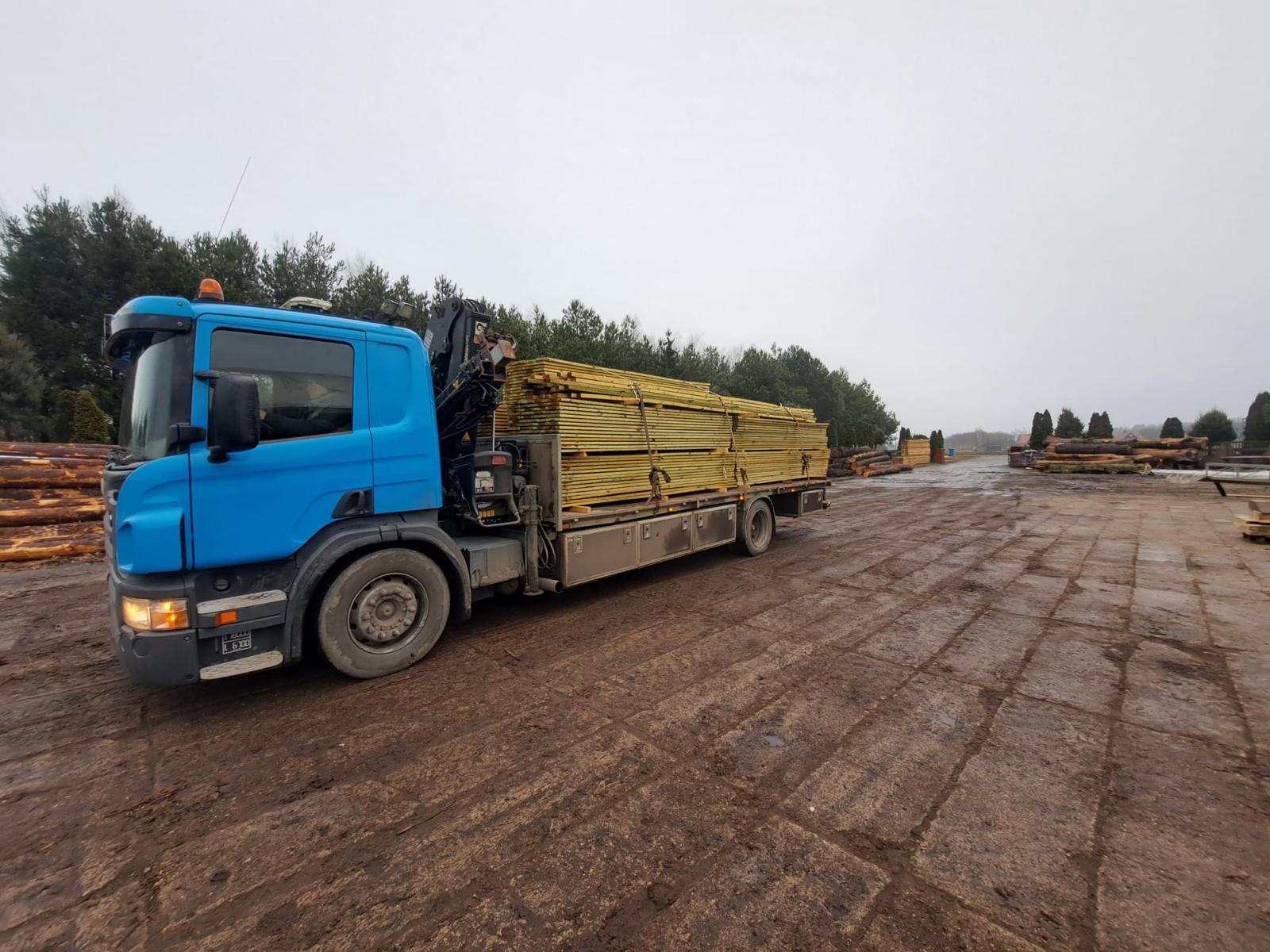 Tartak Skarbki – Scania HDS z ładunkiem tarcicy