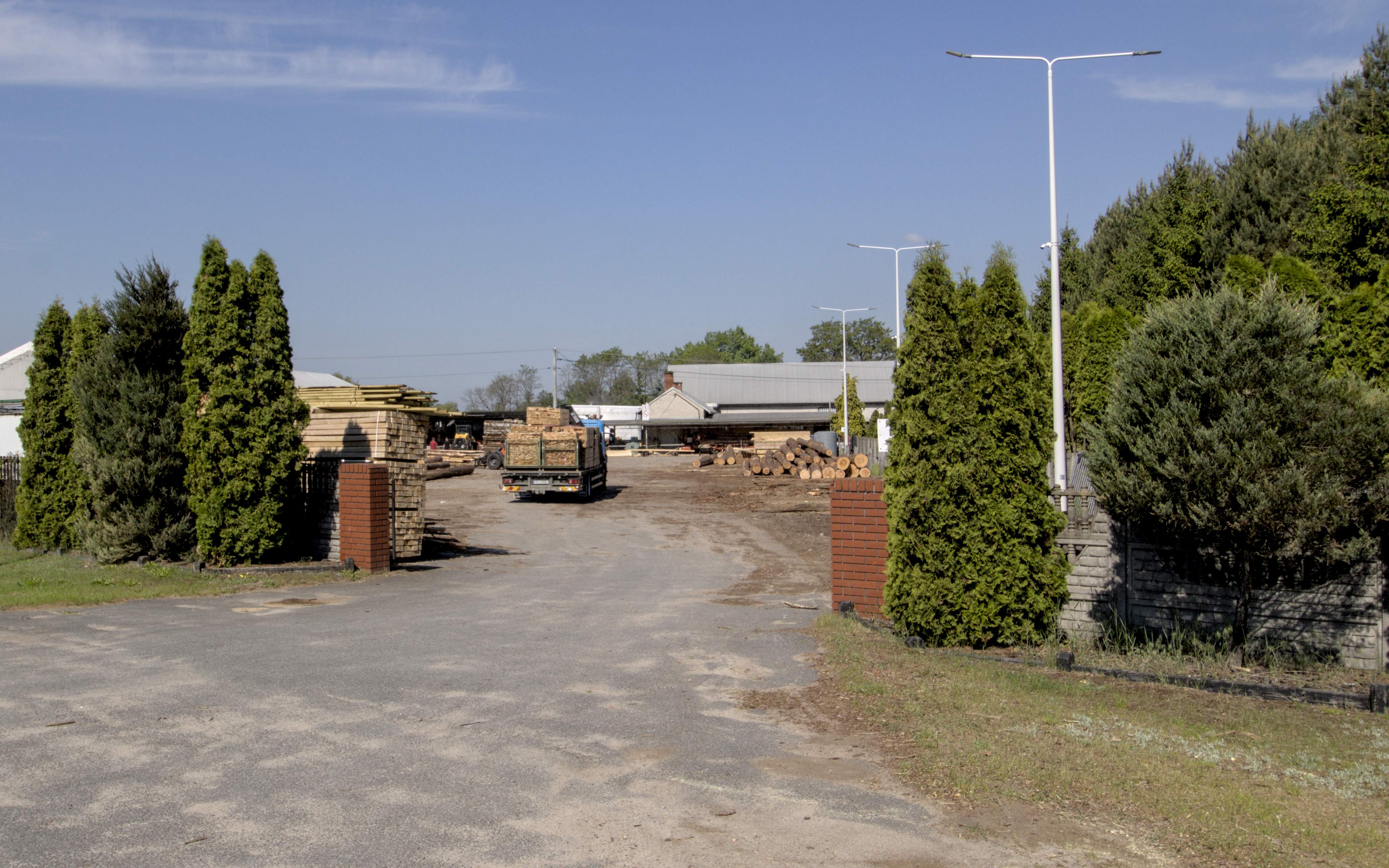 Tartak Skarbki – wjazd na teren zakładu